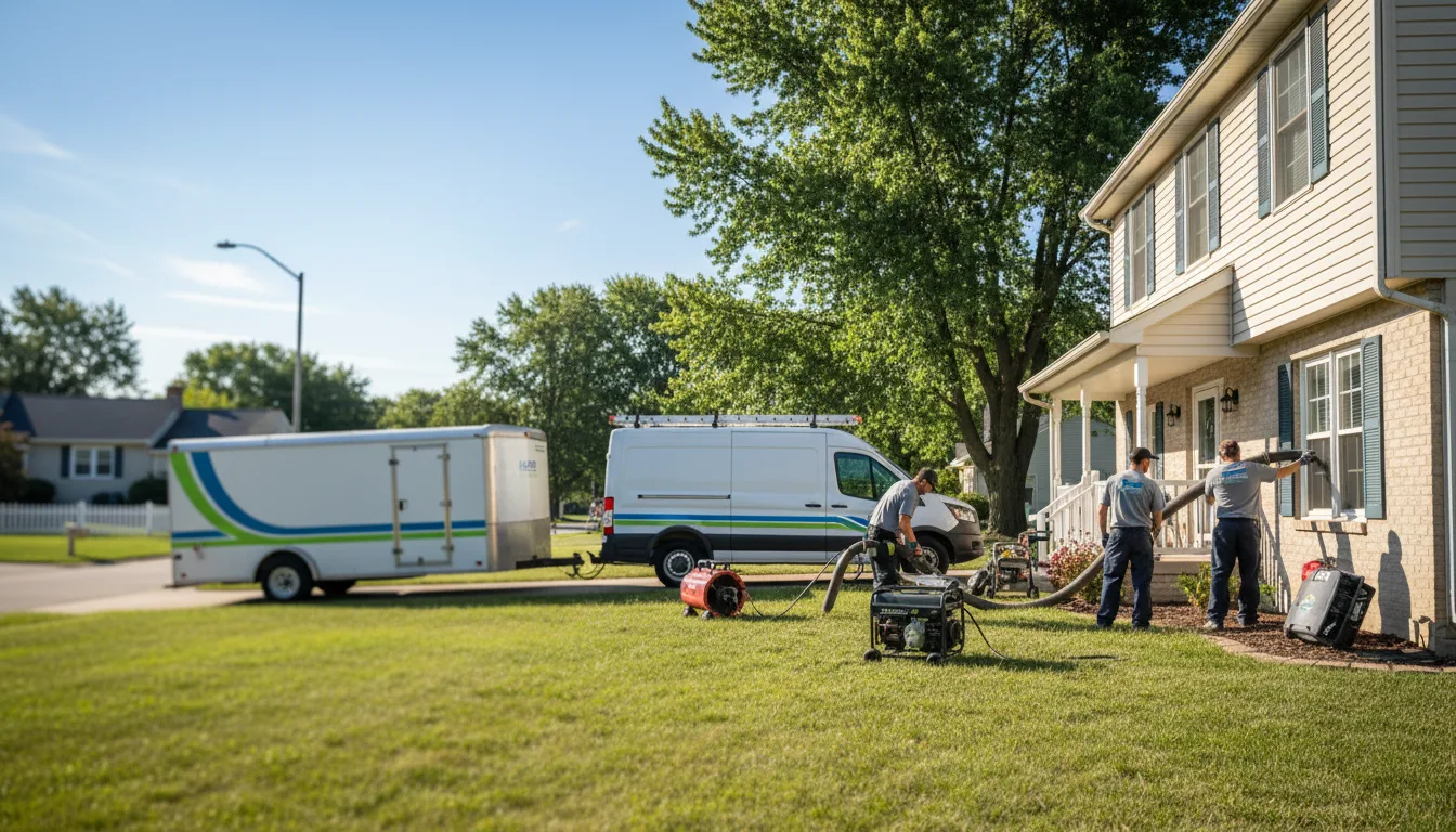Flooded Basement Restoration And Cleanup With Repair in Delaware, IA near me